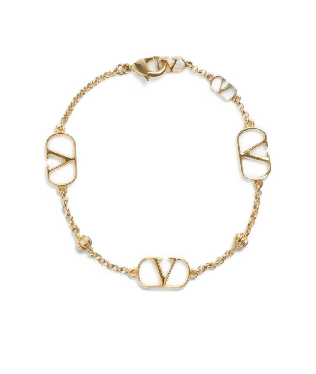 VALENTINO Золотой металлический браслет, фото 1