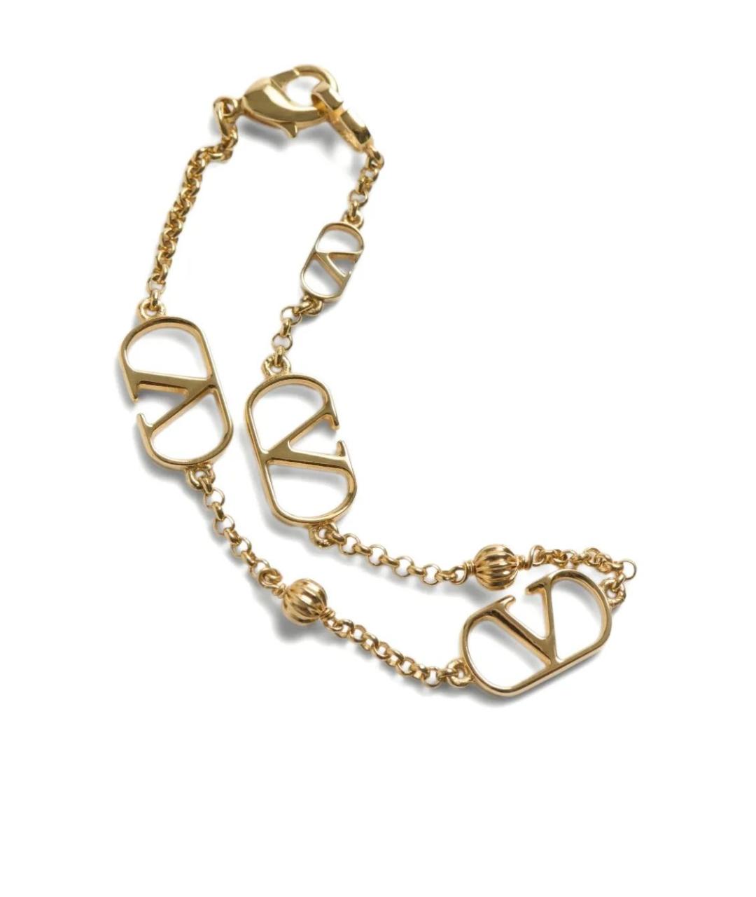 VALENTINO Золотой металлический браслет, фото 3