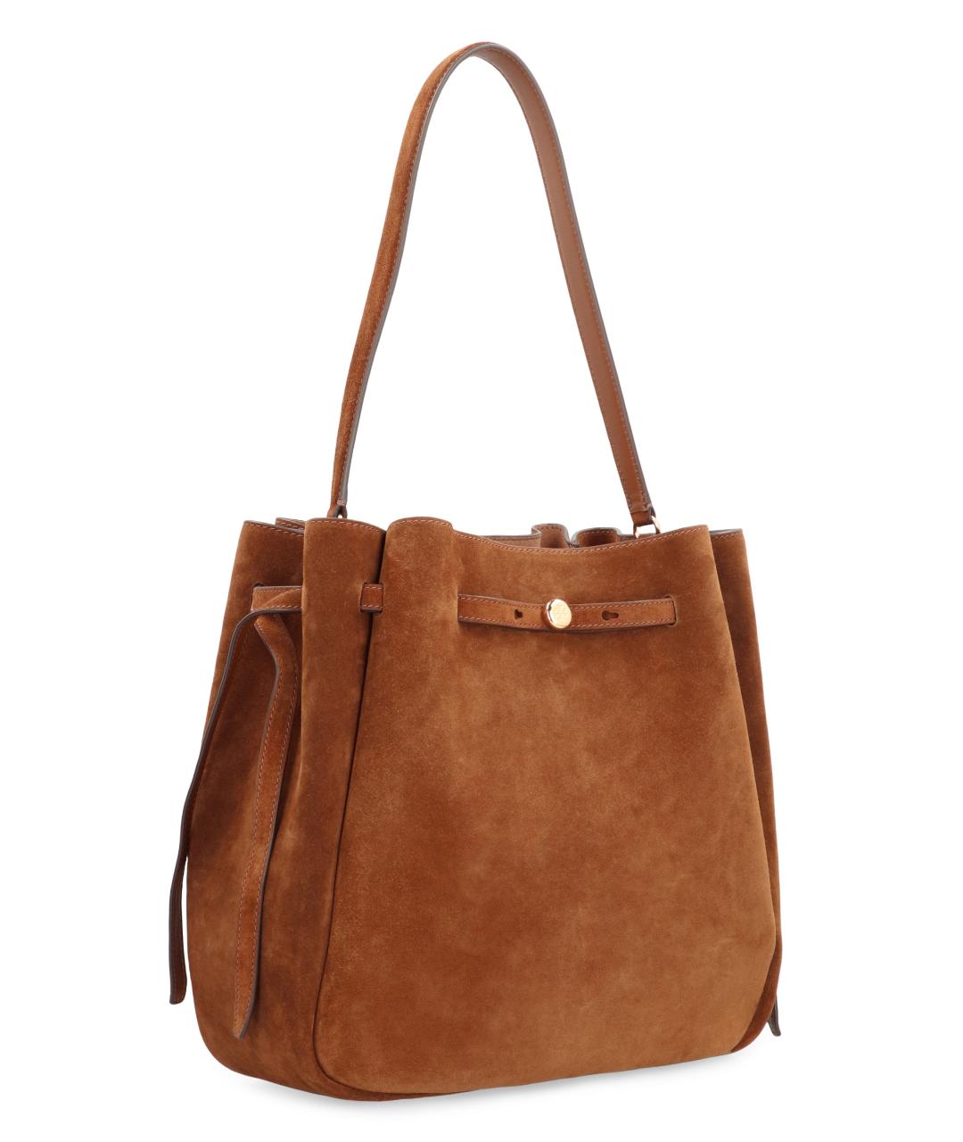 TORY BURCH Коричневая замшевая сумка тоут, фото 2