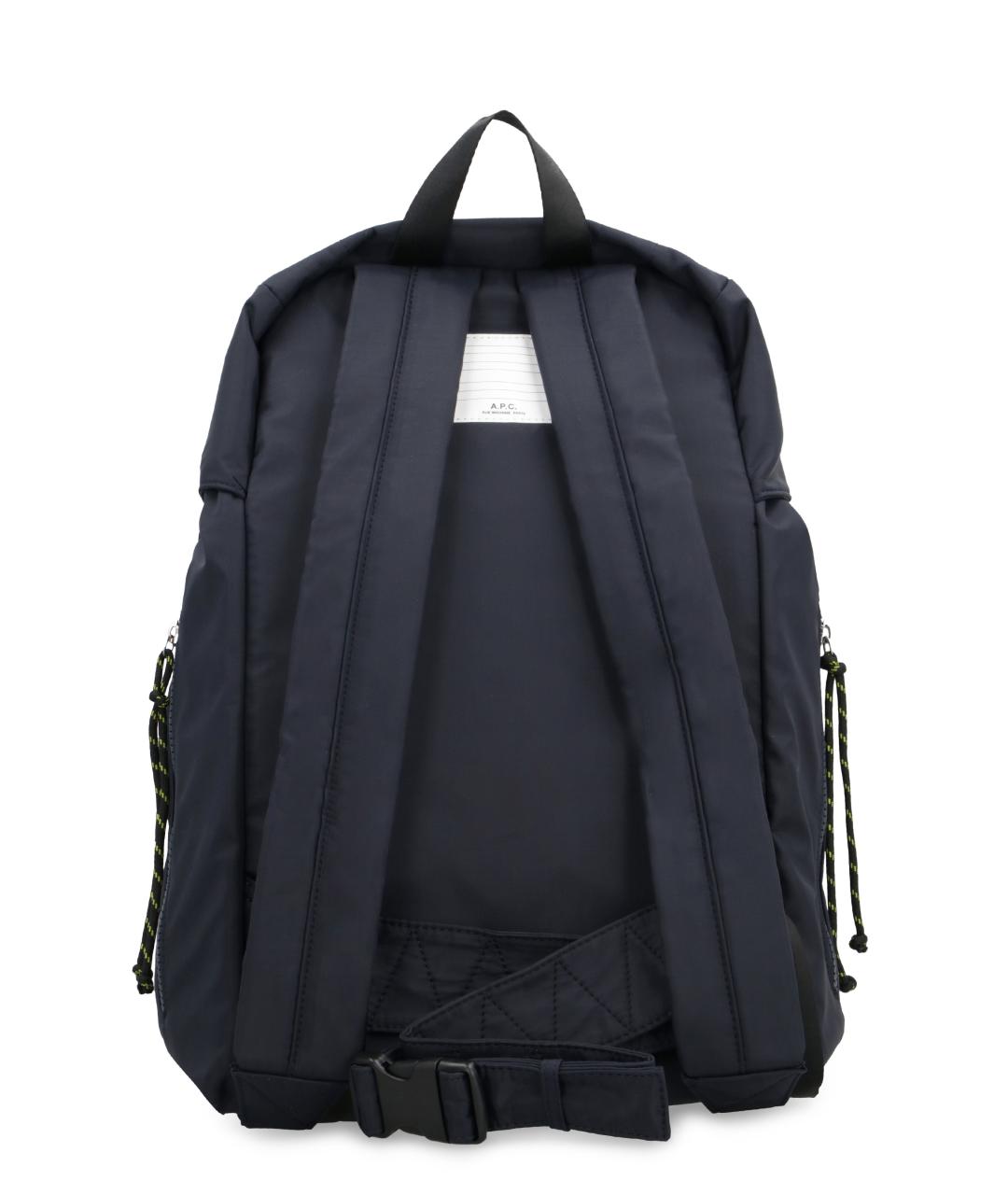 A.P.C. Синий тканевый рюкзак, фото 3