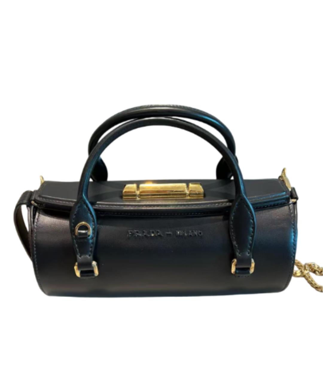 PRADA Черная кожаная сумка через плечо, фото 8