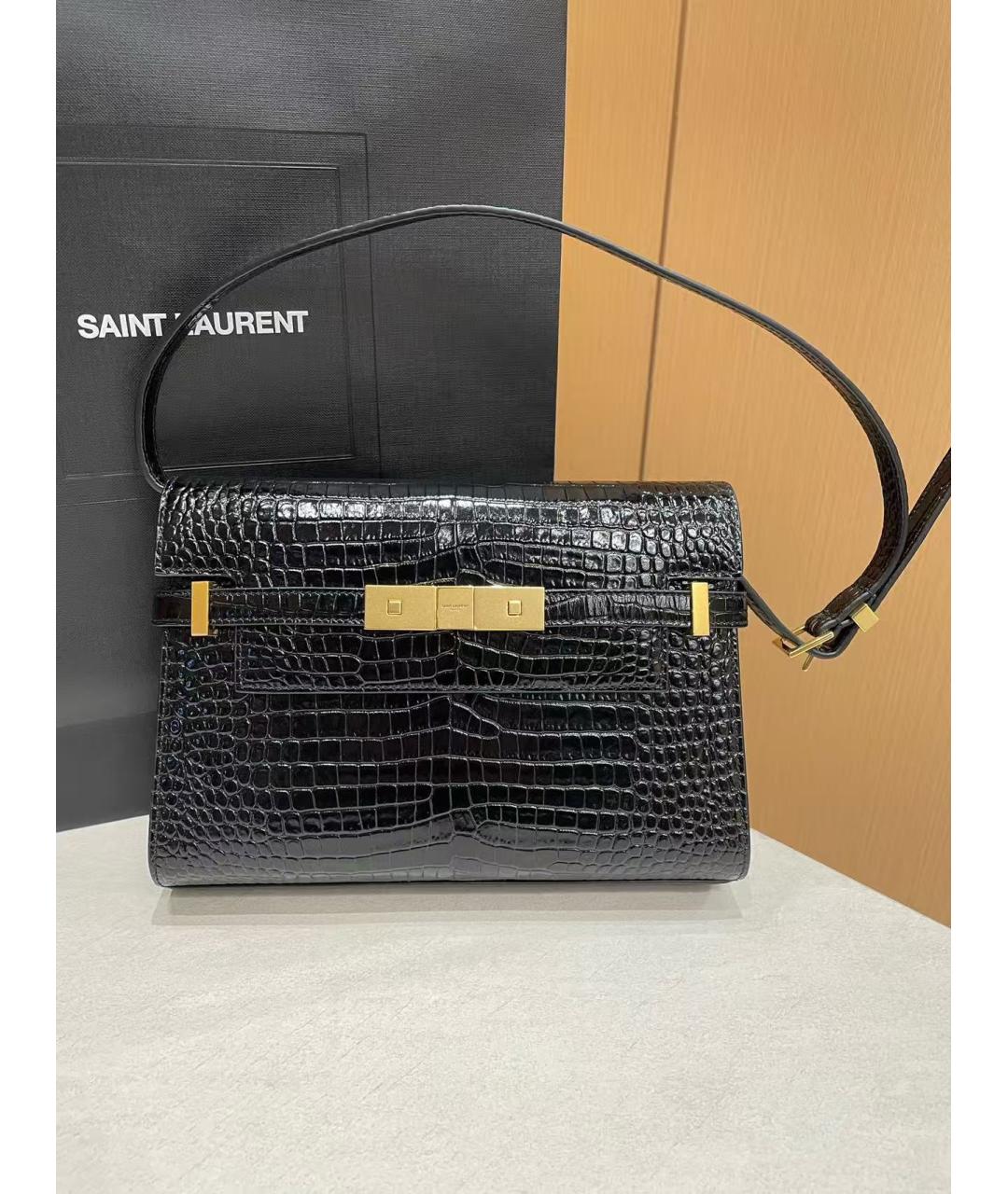 SAINT LAURENT Черная сумка через плечо, фото 2