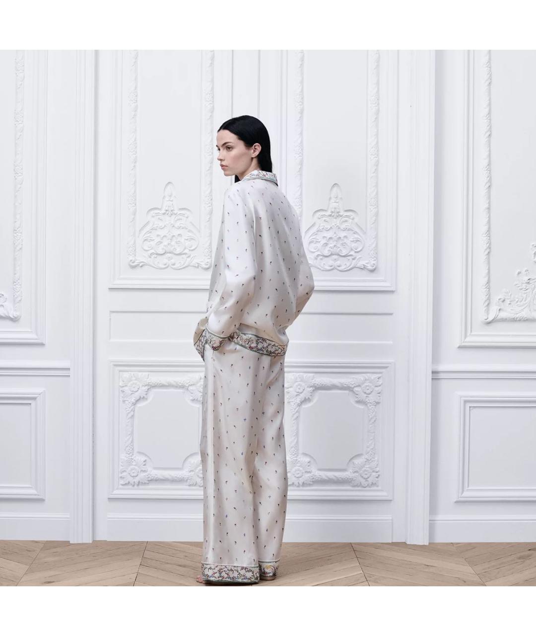 CHRISTIAN DIOR Белые повседневные брюки, фото 3