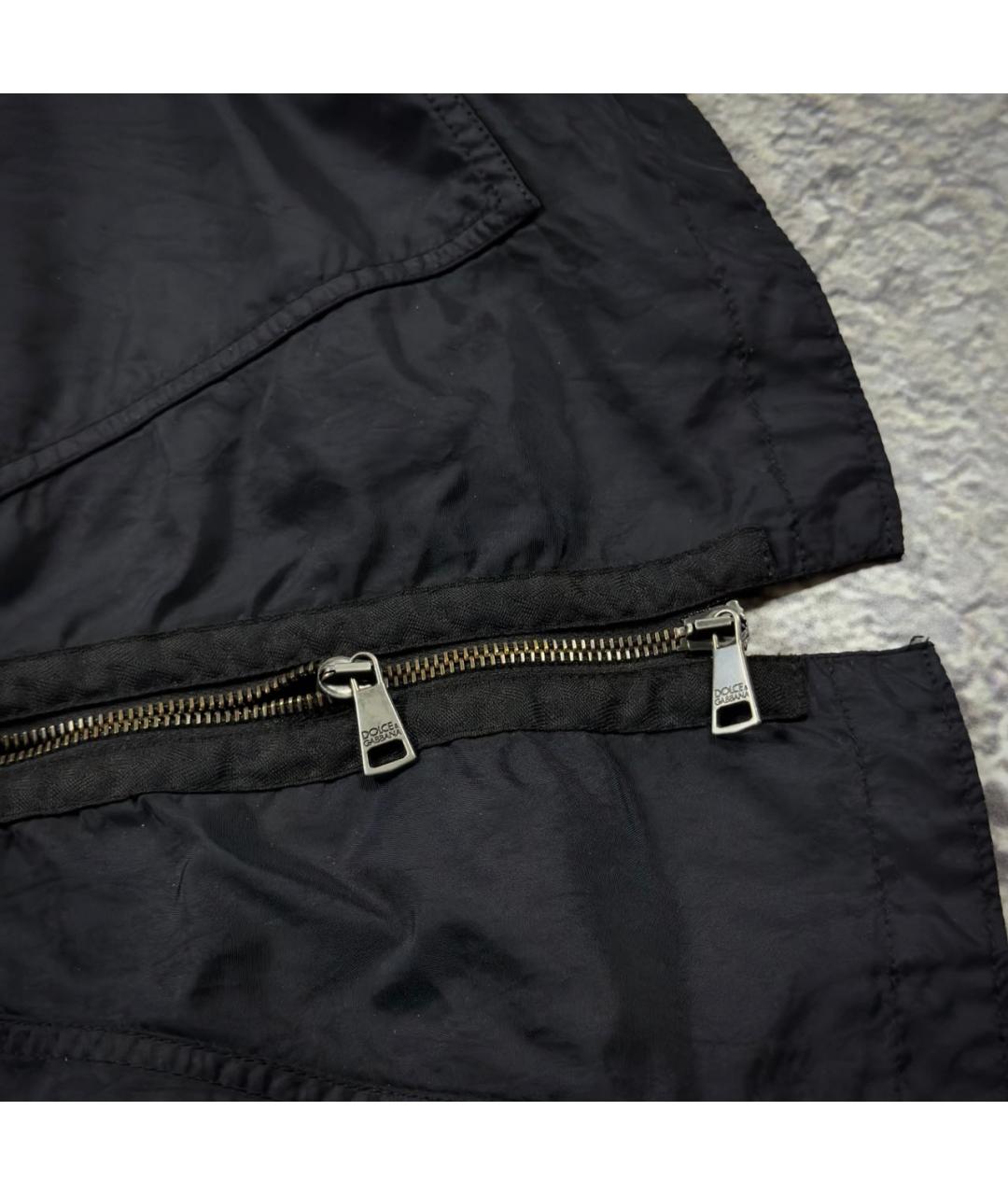 DOLCE&GABBANA Черная полиамидовая куртка, фото 4