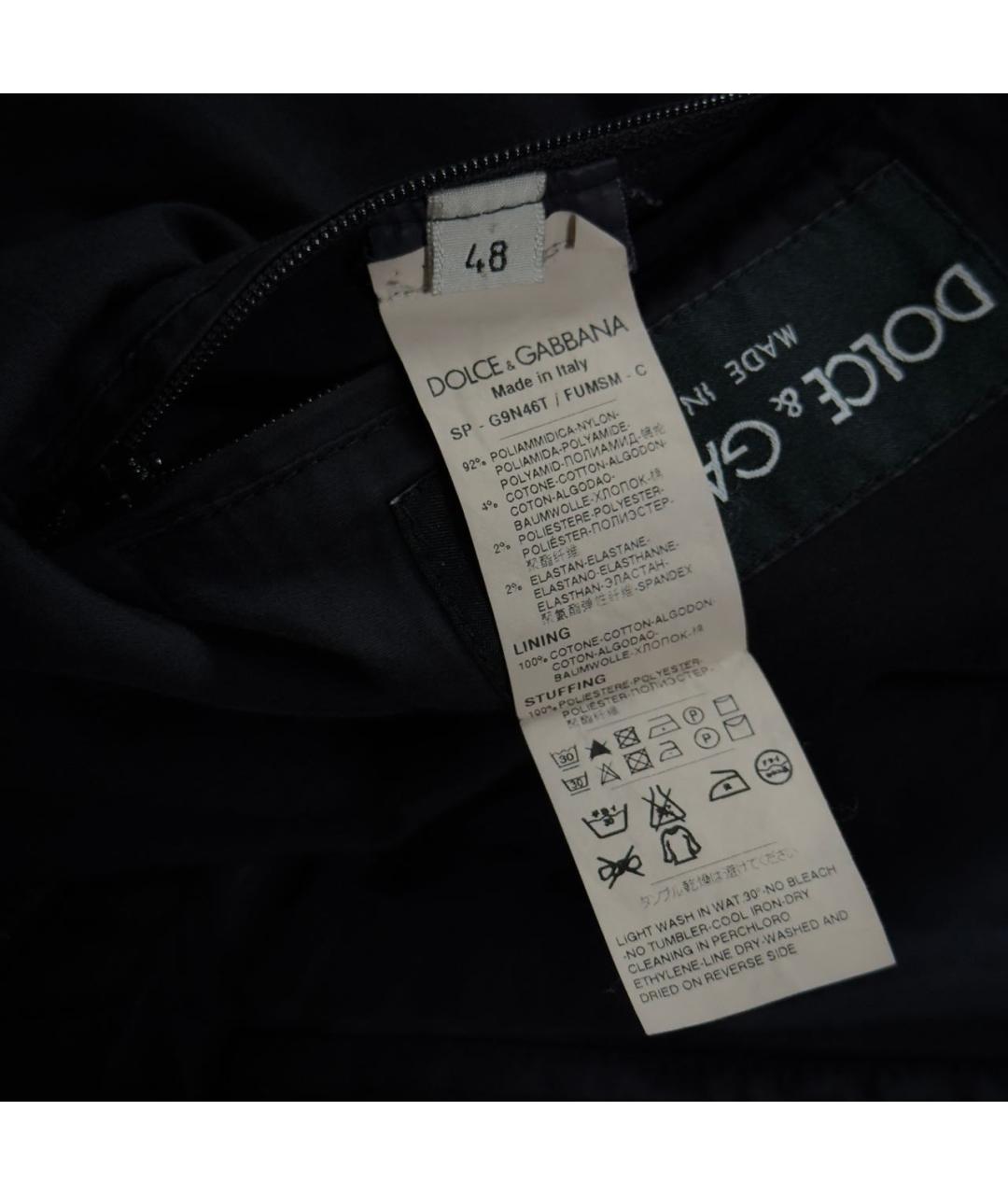 DOLCE&GABBANA Черная полиамидовая куртка, фото 7