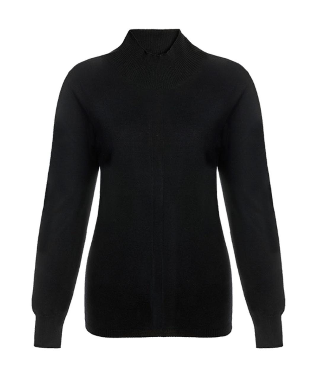 BOGNER Черная шерстяная водолазка, фото 1
