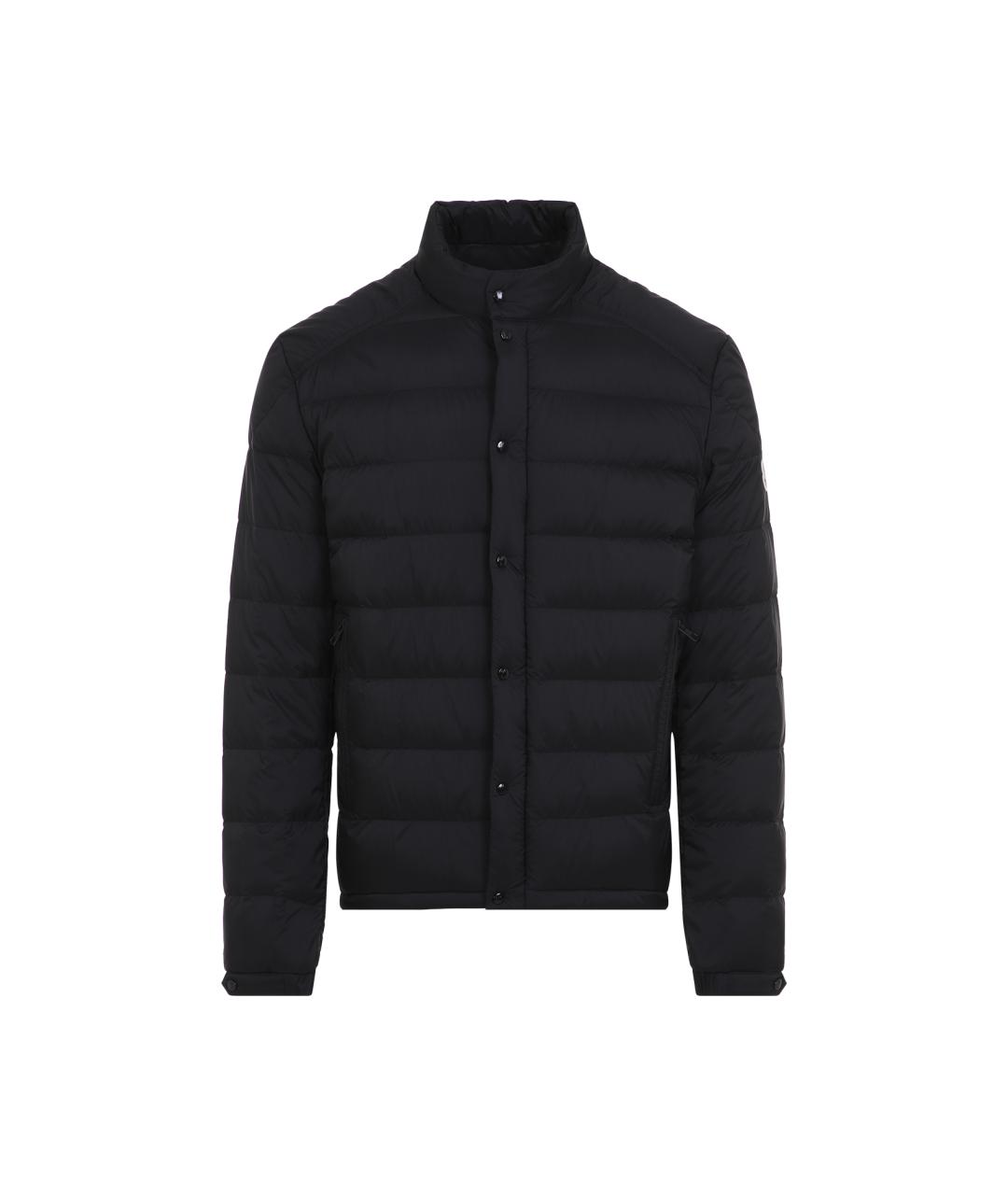 MONCLER Черный полиамидовый пуховик, фото 1