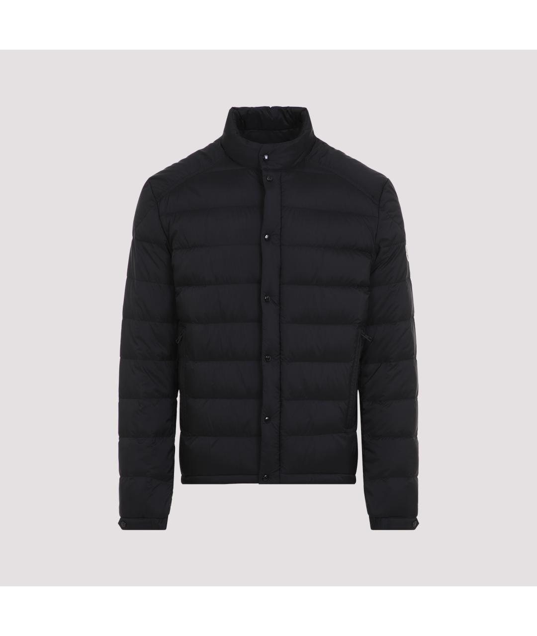 MONCLER Черный полиамидовый пуховик, фото 2
