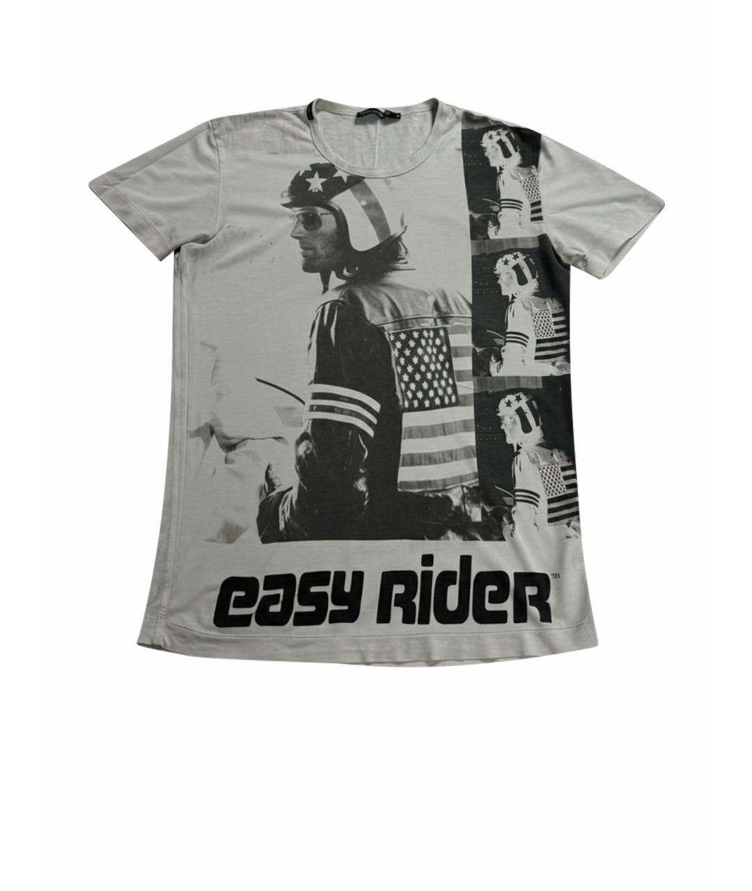 DOLCE&GABBANA Белая хлопковая футболка, фото 1