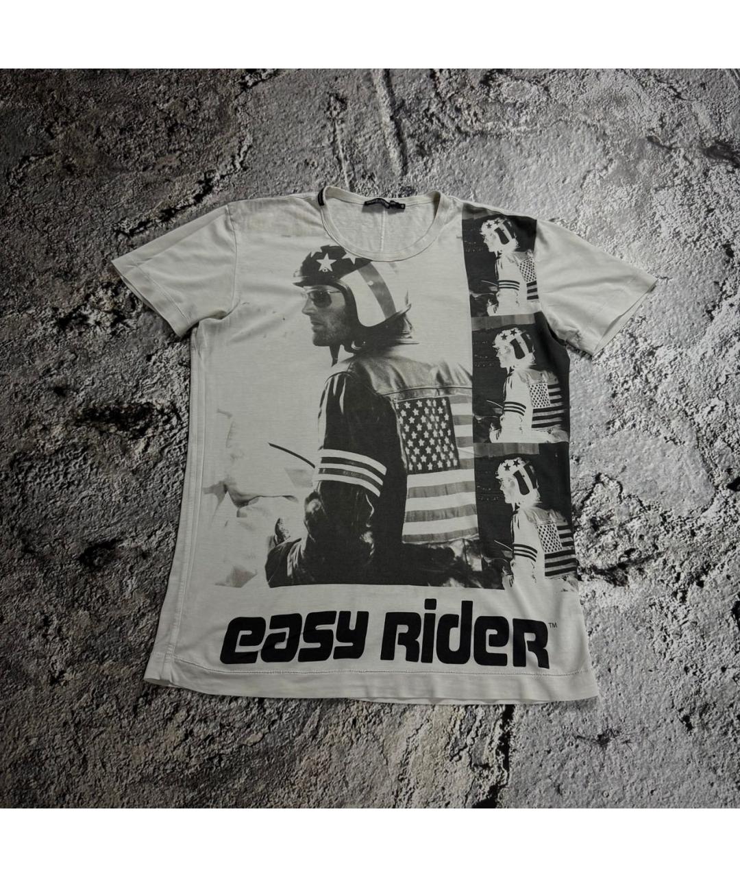 DOLCE&GABBANA Белая хлопковая футболка, фото 9