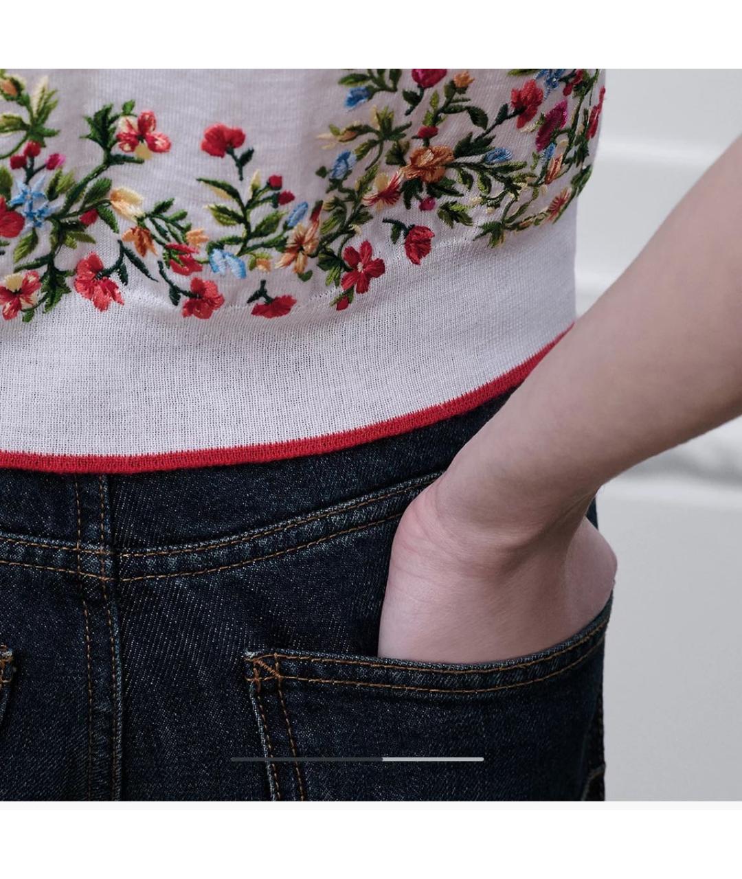 CHRISTIAN DIOR Белый джемпер / свитер, фото 2