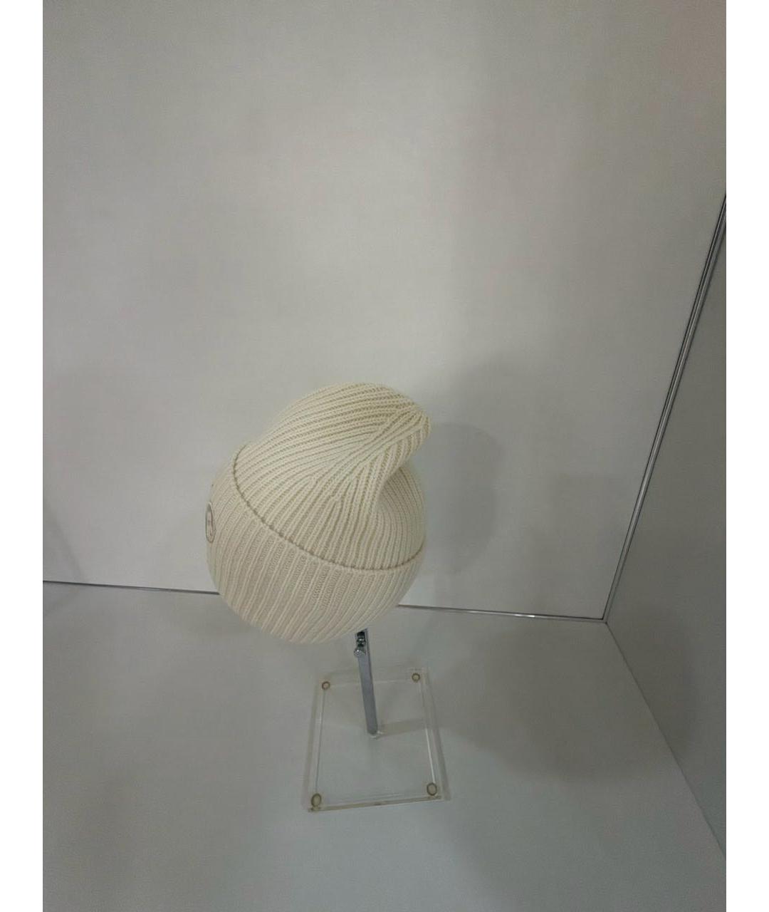 LOUIS VUITTON Бежевая шерстяная шапка, фото 6