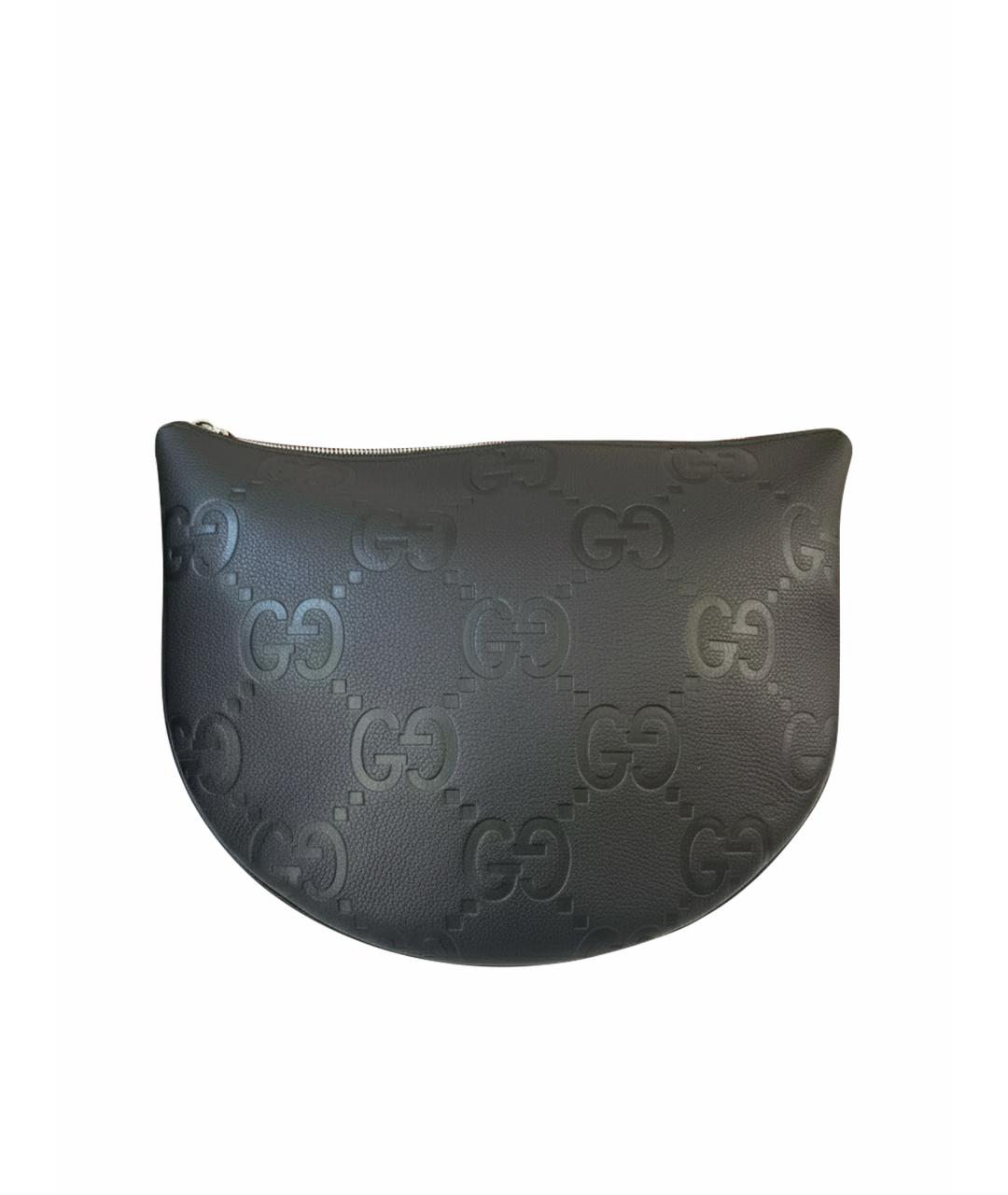 GUCCI Черная кожаная сумка через плечо, фото 1