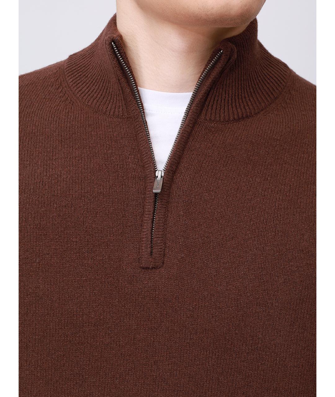 MC2 SAINT BARTH Коричневый шерстяной джемпер / свитер, фото 5