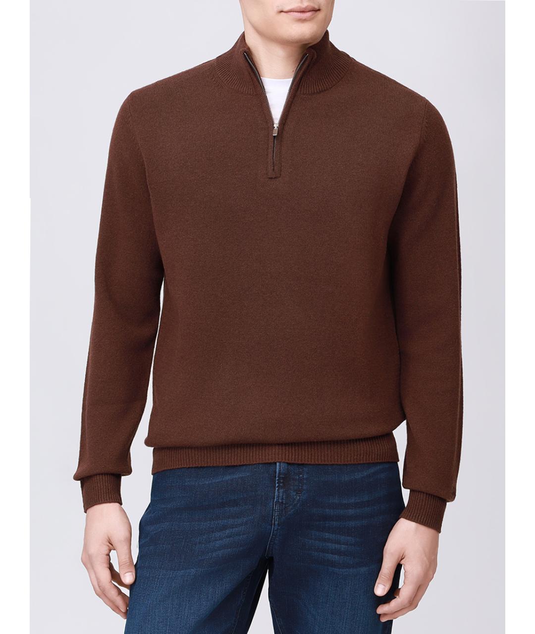 MC2 SAINT BARTH Коричневый шерстяной джемпер / свитер, фото 4
