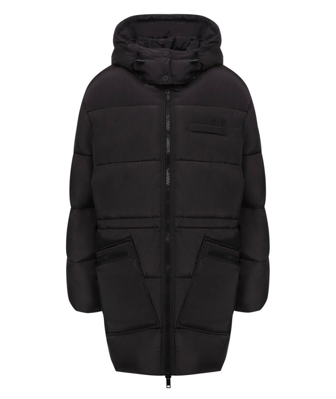 GANNI Черный полиамидовый пуховик, фото 6