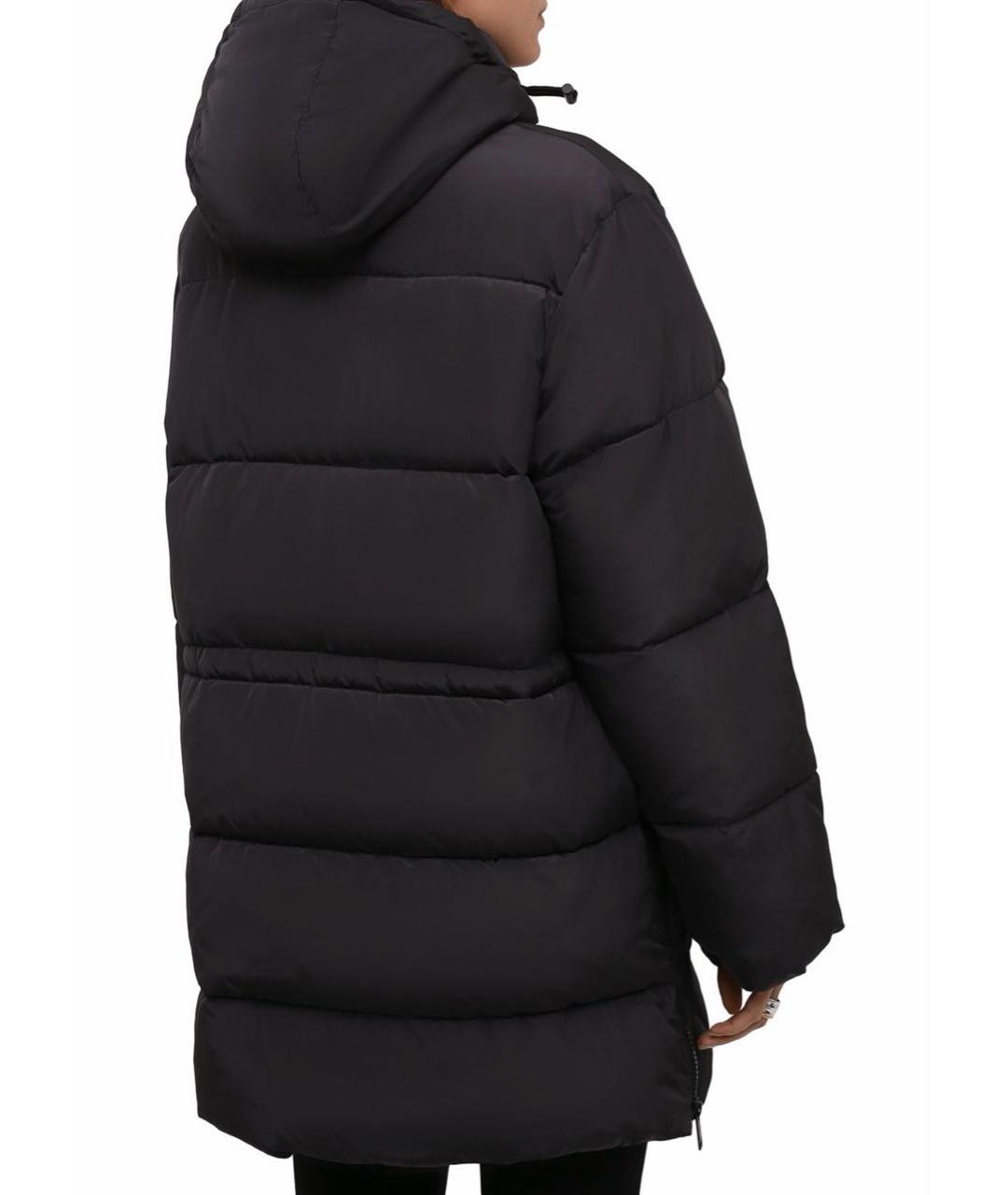 GANNI Черный полиамидовый пуховик, фото 3