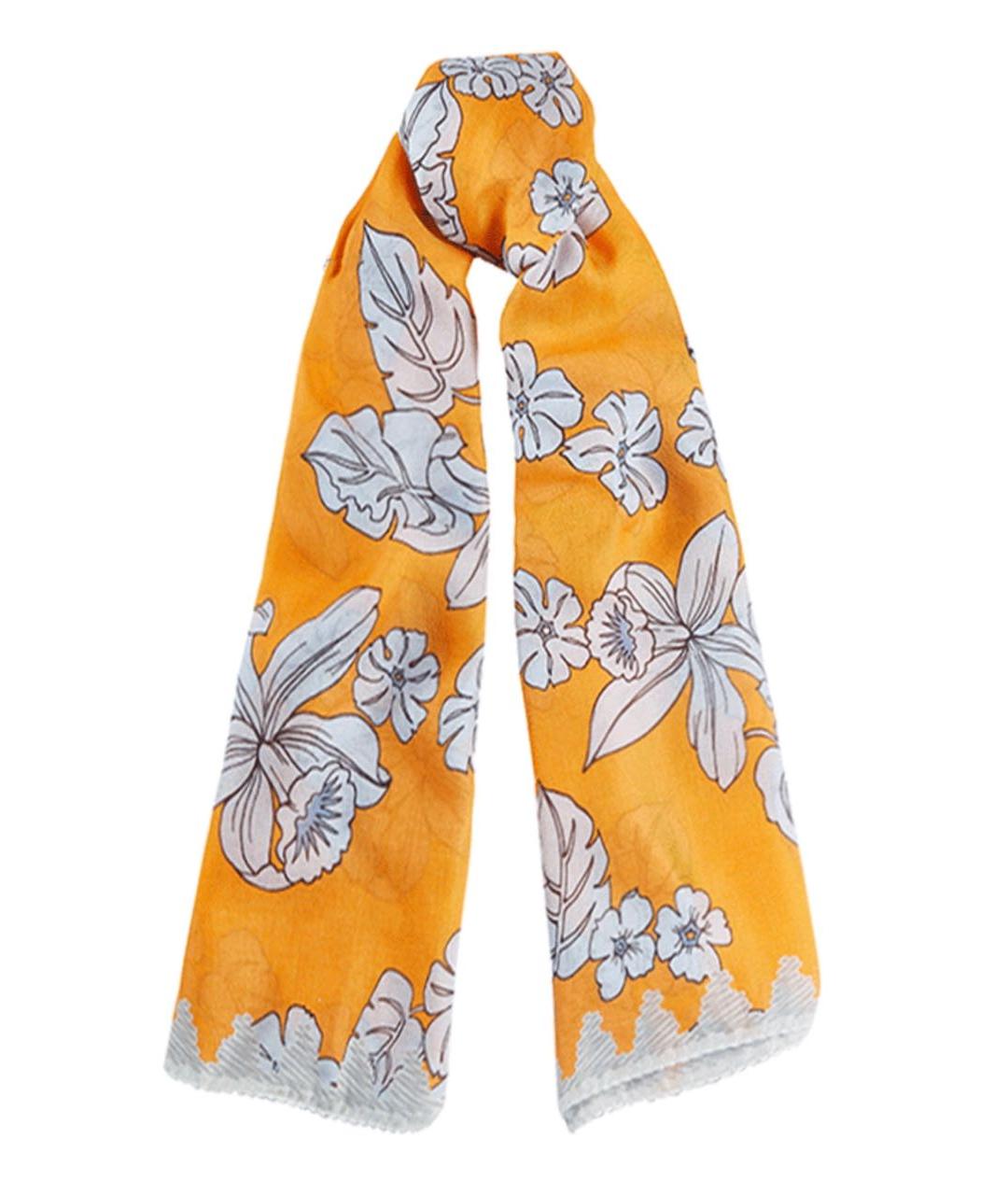 BOGNER Оранжевый хлопковый платок, фото 1