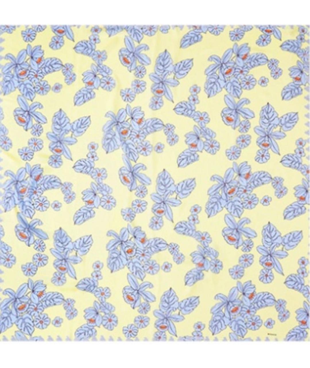 BOGNER Желтый хлопковый платок, фото 3