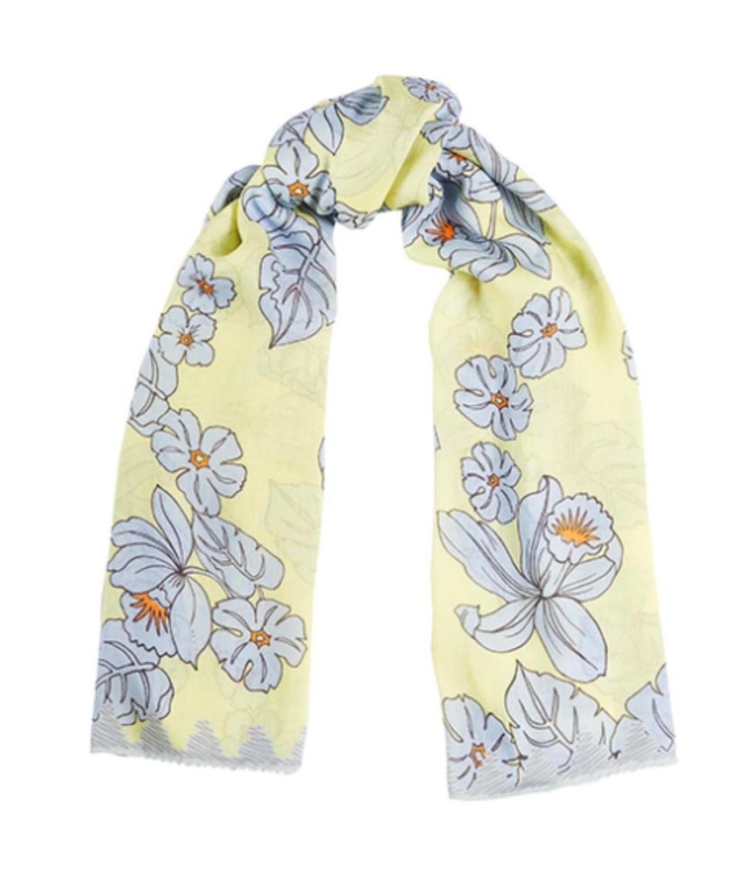 BOGNER Желтый хлопковый платок, фото 1