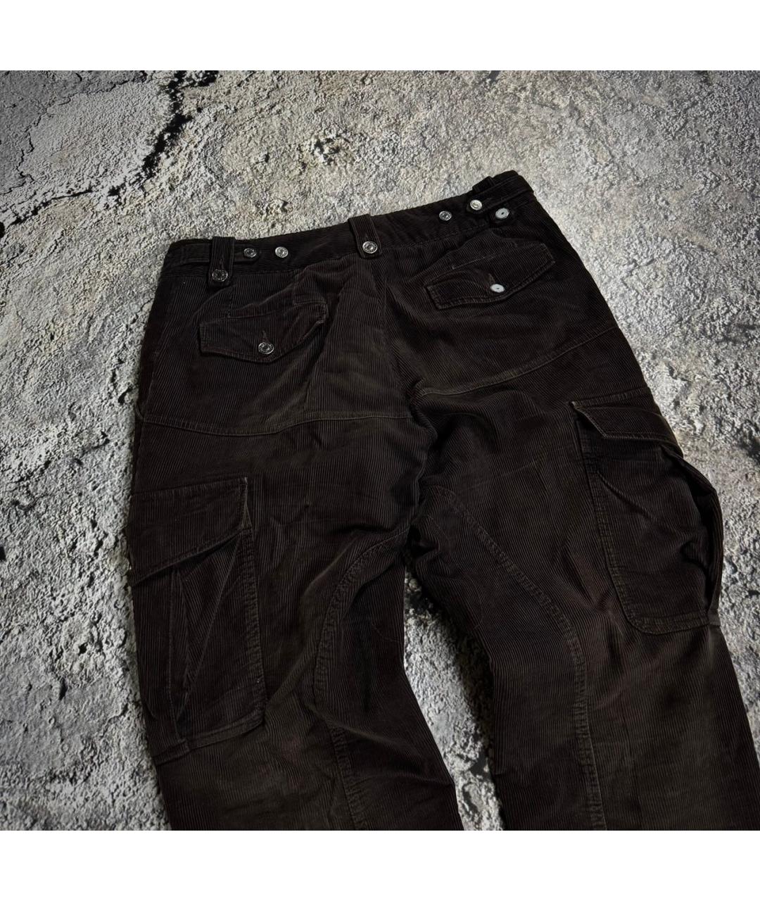 DOLCE&GABBANA Коричневые хлопковые прямые джинсы, фото 8