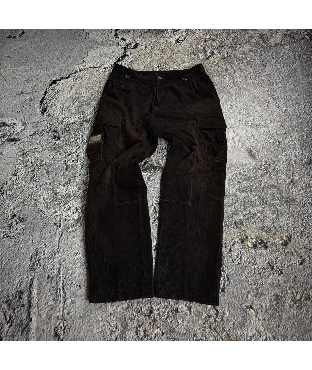 DOLCE&GABBANA Коричневые хлопковые прямые джинсы, фото 9