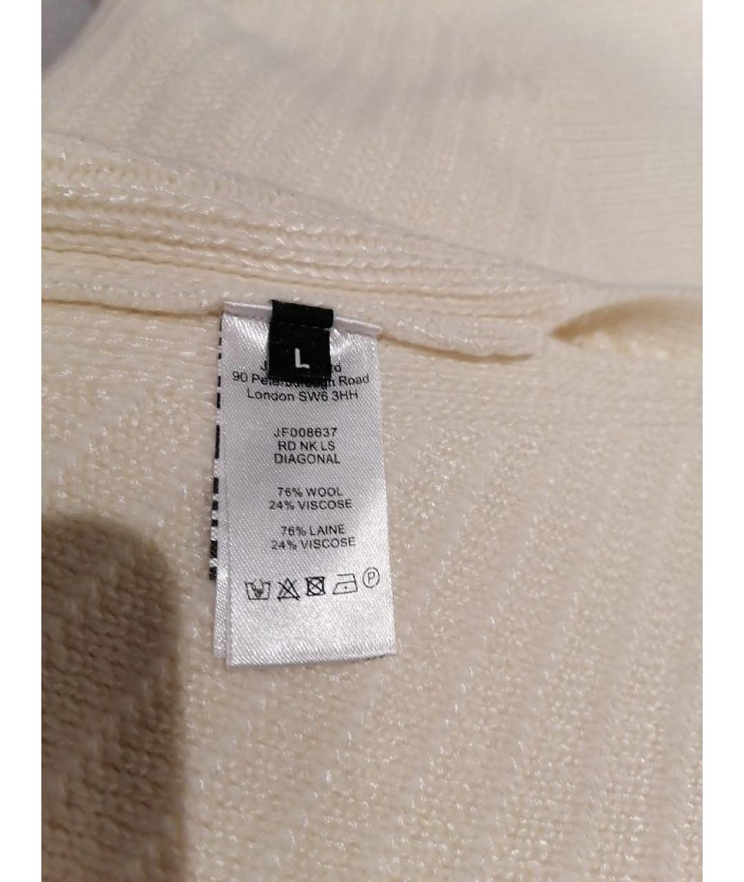 JOSEPH Белый шерстяной джемпер / свитер, фото 4