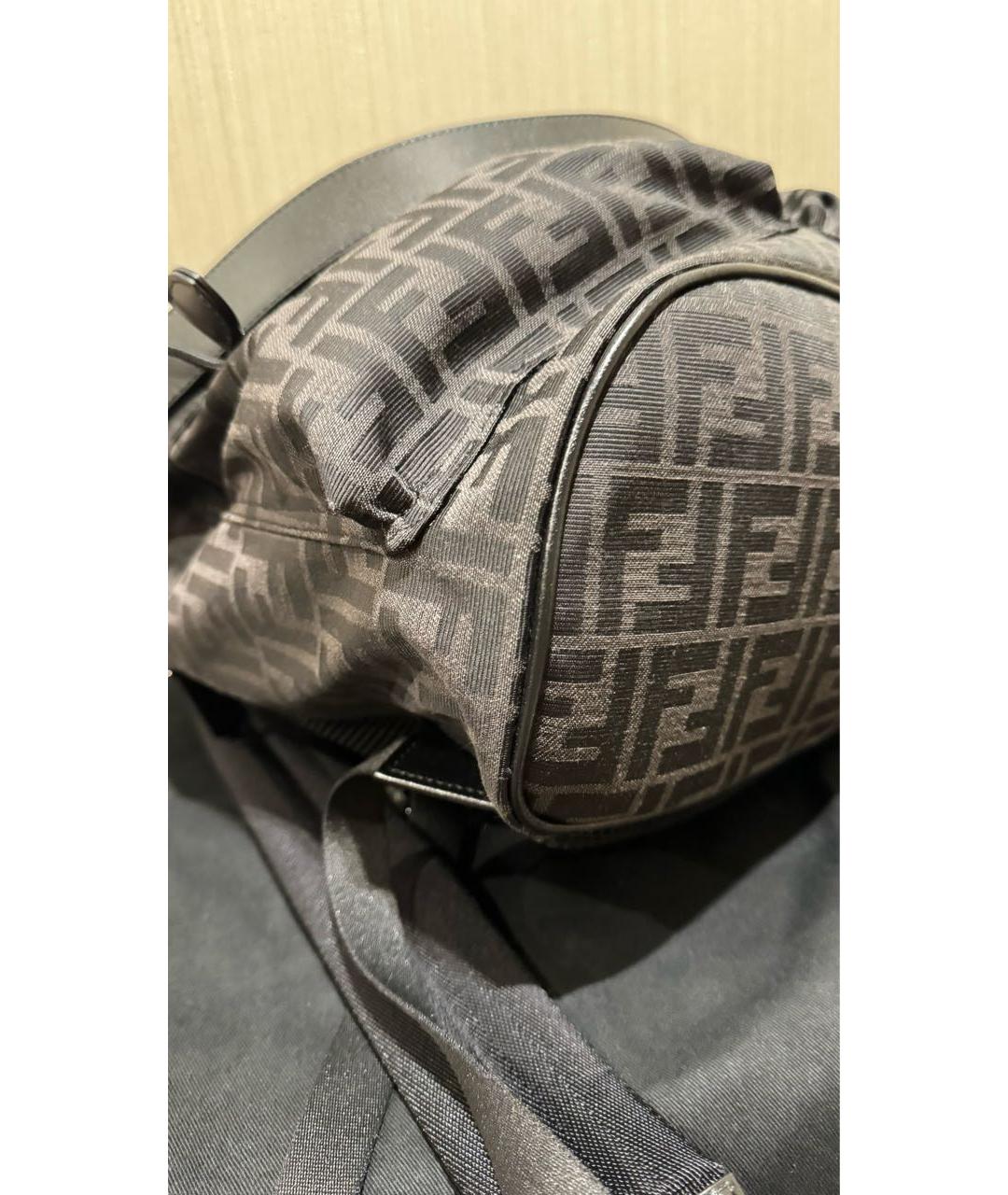 FENDI Серый тканевый рюкзак, фото 3