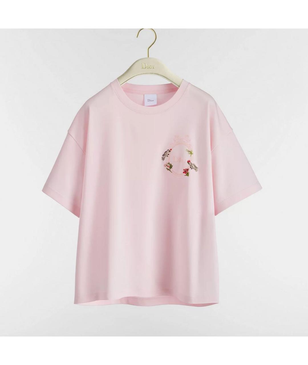 CHRISTIAN DIOR Розовая футболка, фото 3