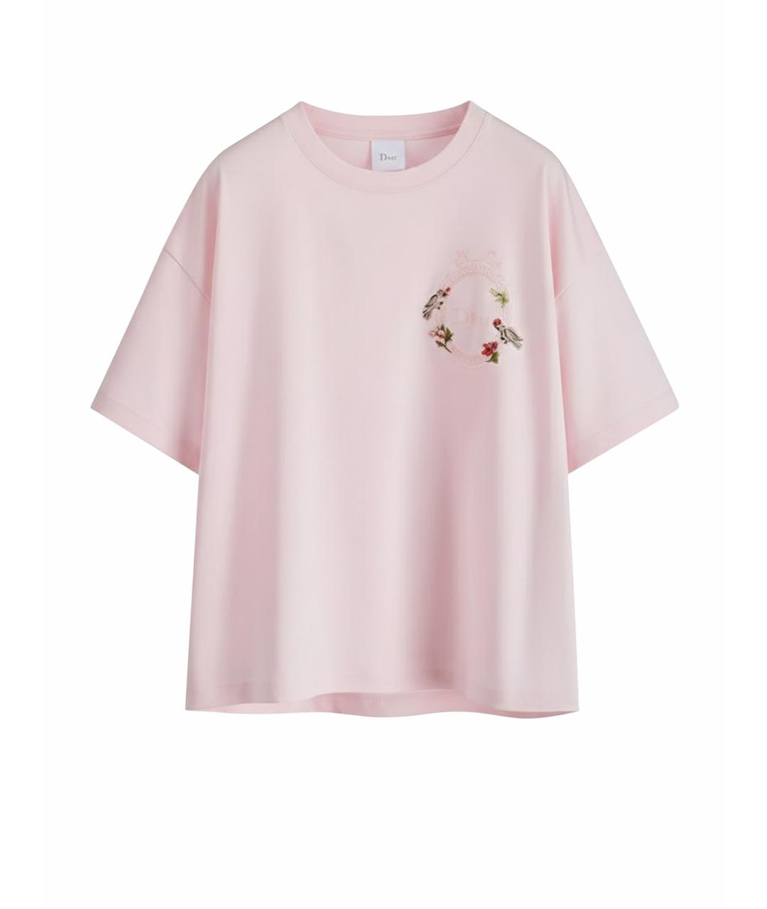 CHRISTIAN DIOR Розовая футболка, фото 1