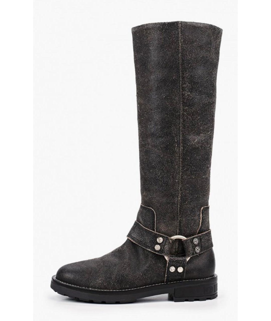 DIESEL Коричневые кожаные сапоги, фото 9