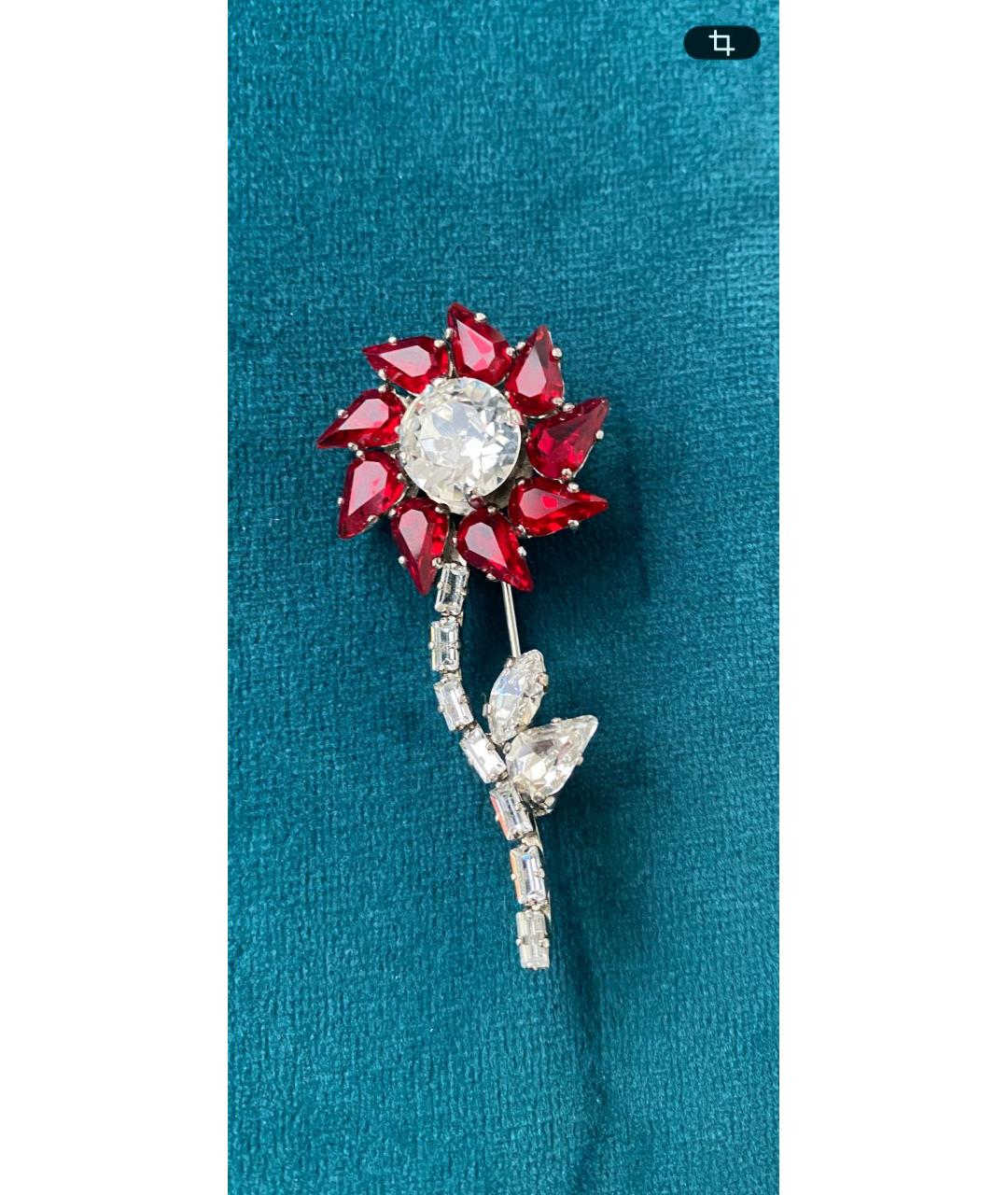 PRADA Серебряная металлическая булавка / брошь, фото 4