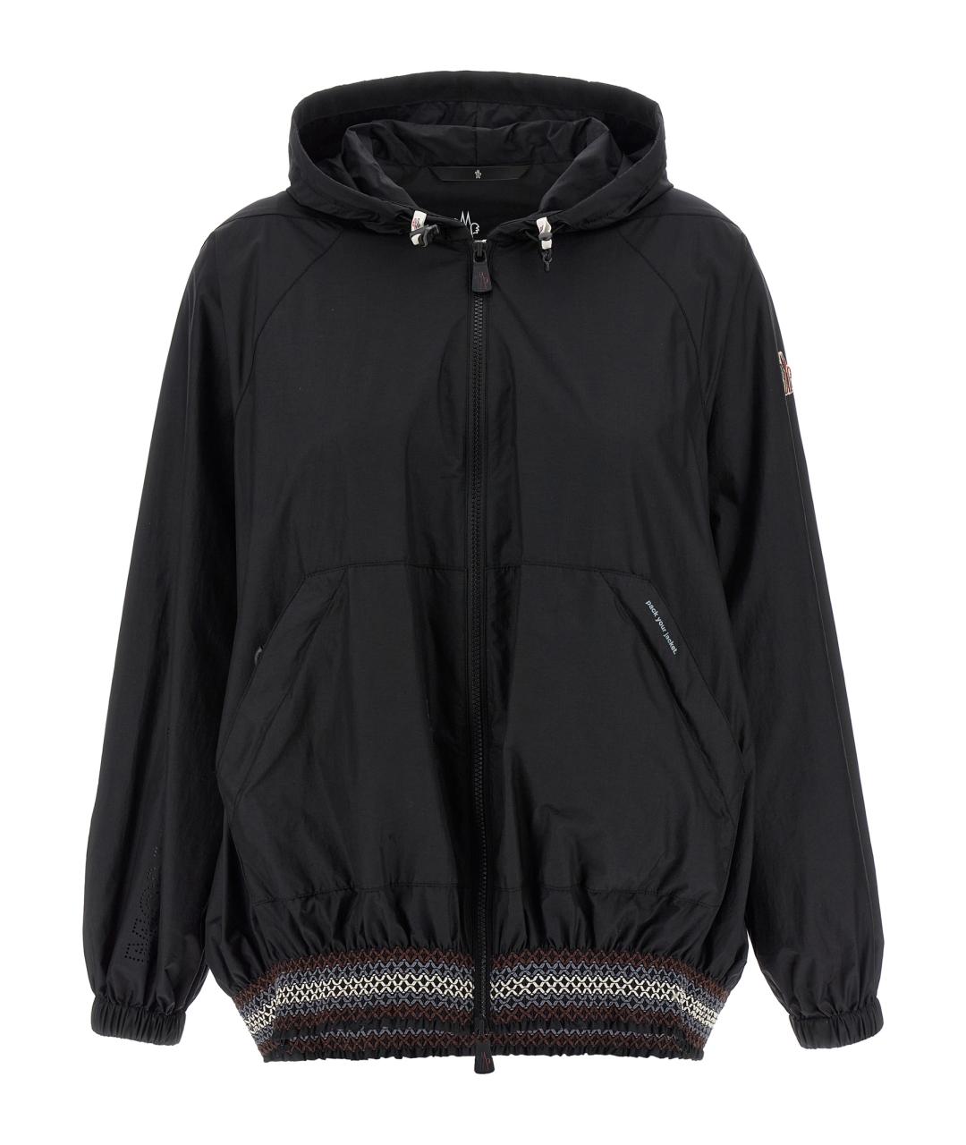 MONCLER GRENOBLE Черная полиамидовая куртка, фото 1