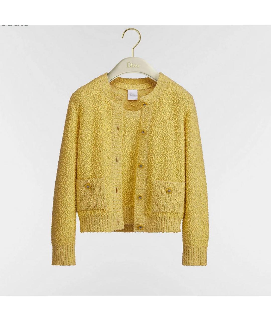 CHRISTIAN DIOR Желтый кардиган, фото 5