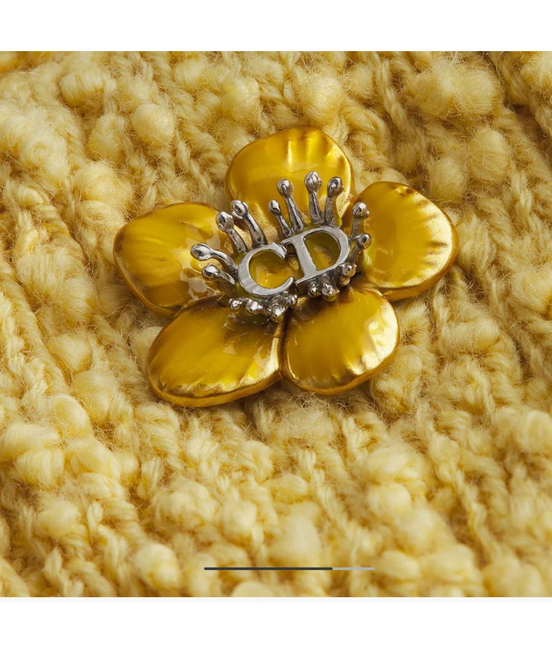 CHRISTIAN DIOR Желтый кардиган, фото 3