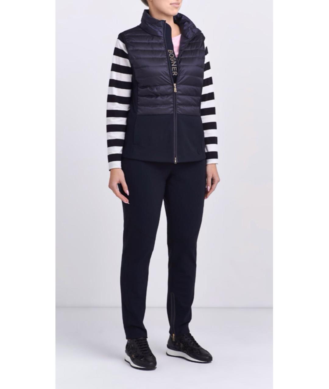 BOGNER Темно-синий полиэстеровый жилет, фото 2