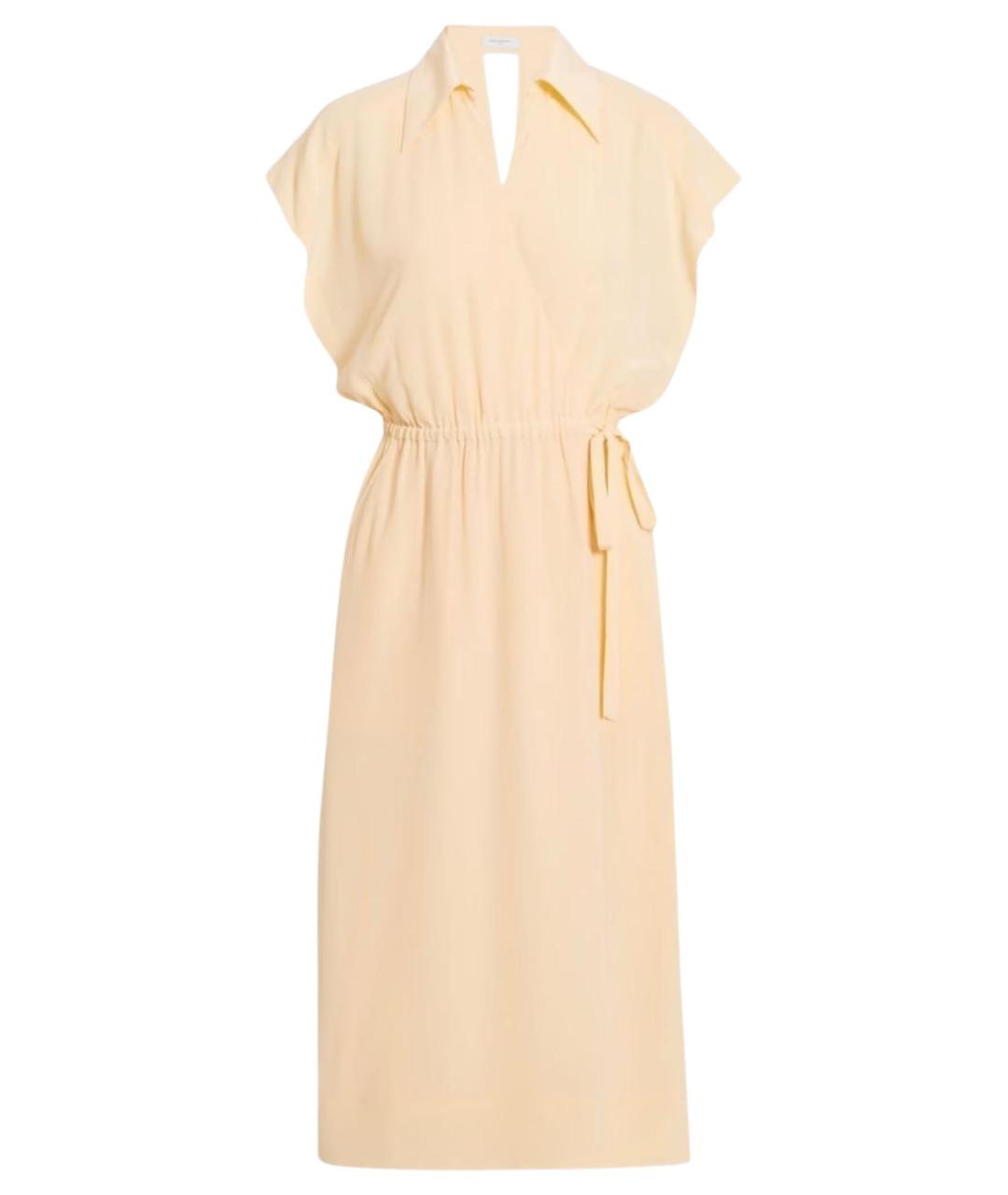 EQUIPMENT Бежевое шелковое повседневное платье, фото 1