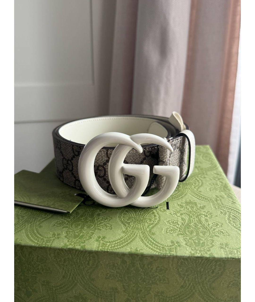 GUCCI Бежевый ремень, фото 5