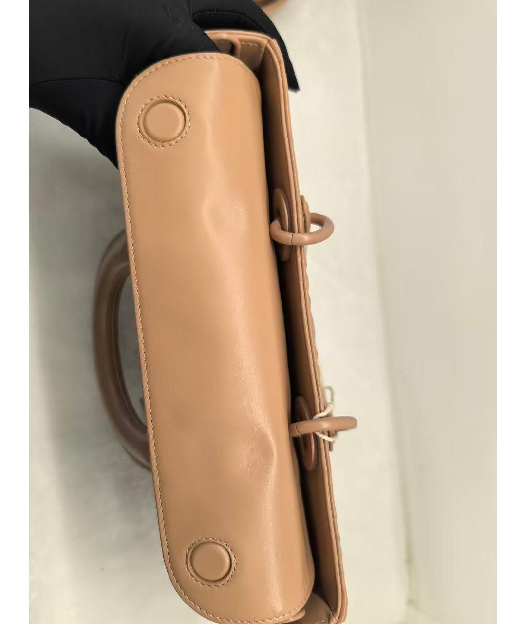 CHRISTIAN DIOR Розовая кожаная сумка через плечо, фото 6