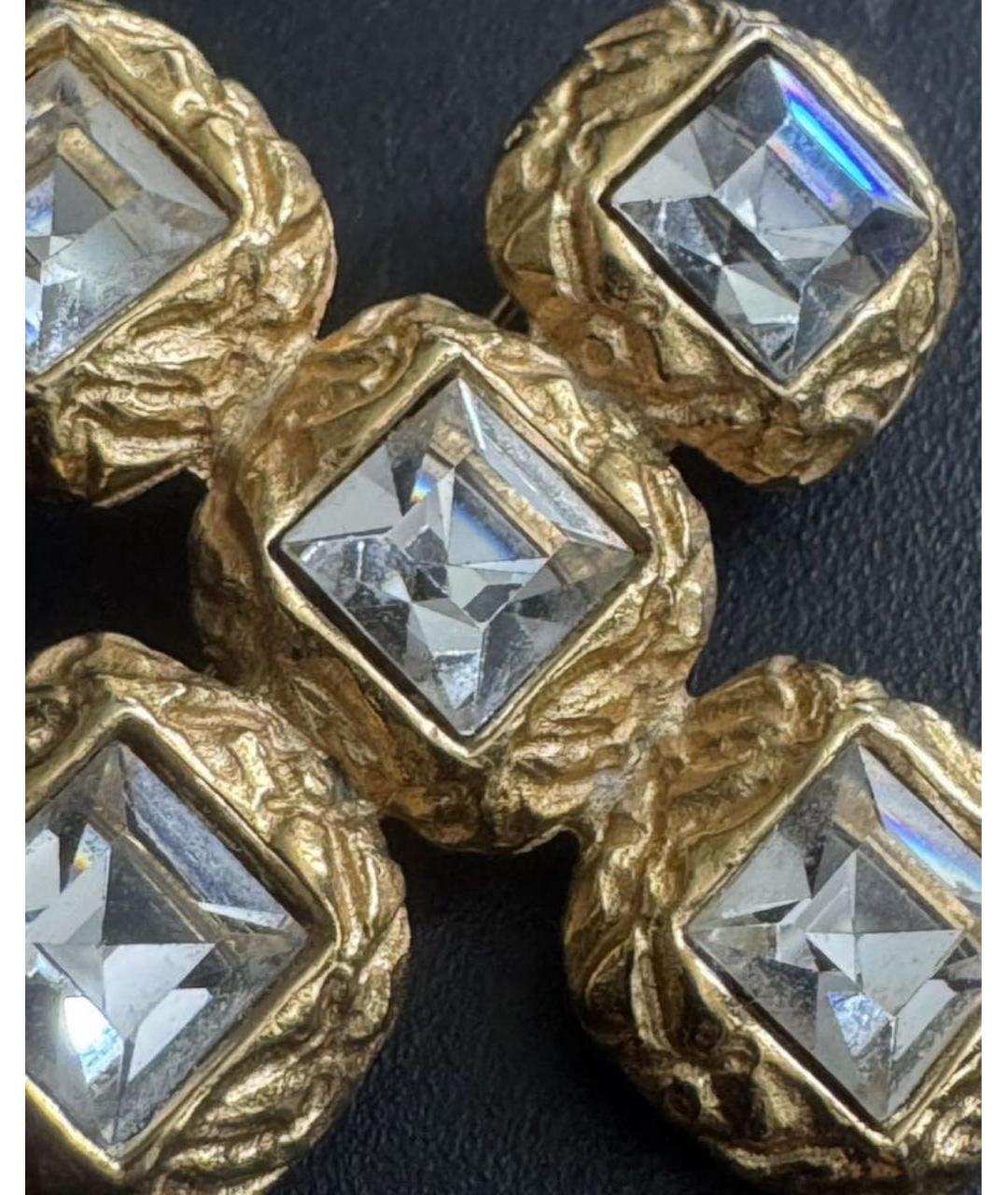 SAINT LAURENT Золотая металлическая булавка / брошь, фото 3