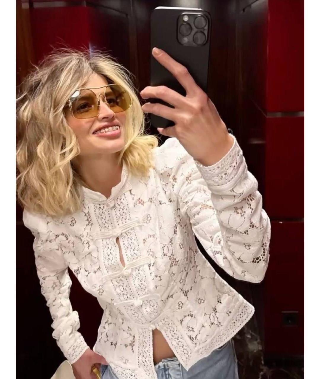 MIU MIU Бежевые металлические солнцезащитные очки, фото 4