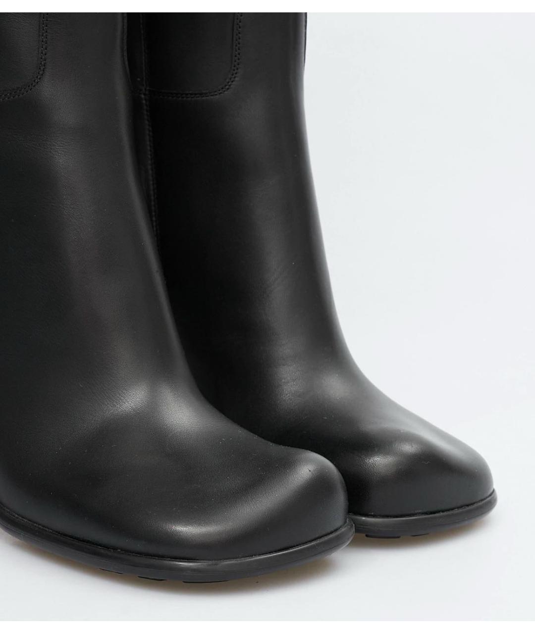BOTTEGA VENETA Черные кожаные сапоги, фото 3
