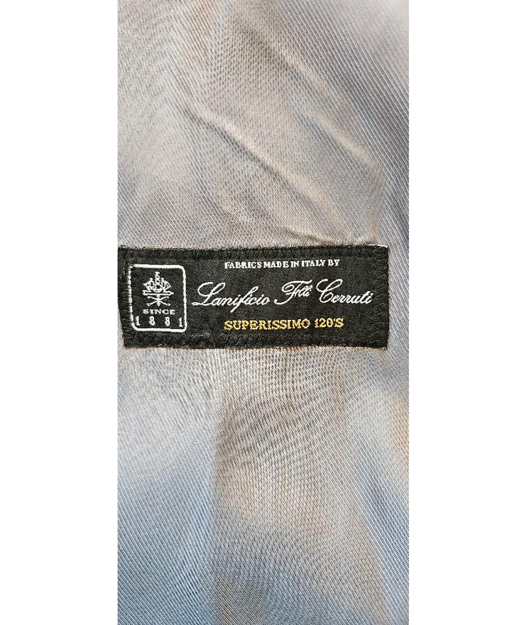 CERRUTI 1881 Черный шерстяной тренч / плащ, фото 7