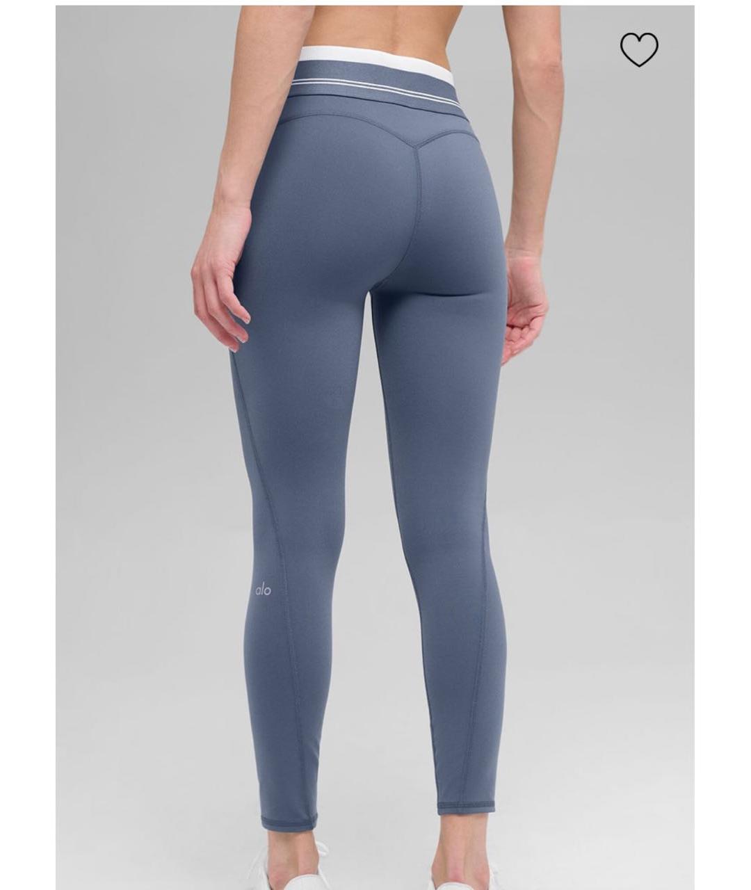 ALO YOGA Синий хлопко-эластановый спортивные костюмы, фото 8