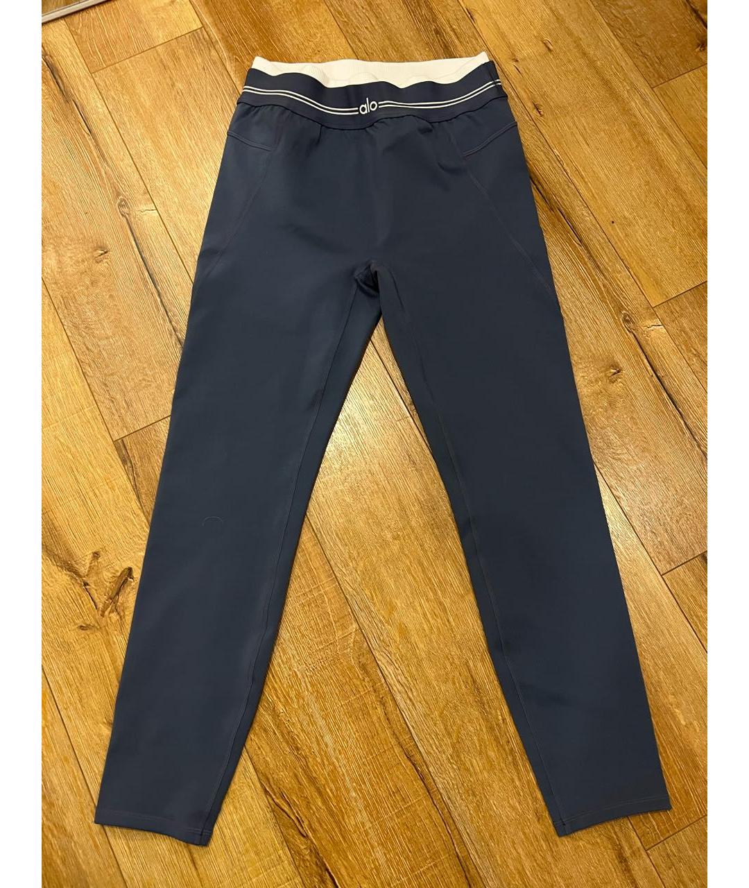 ALO YOGA Синий хлопко-эластановый спортивные костюмы, фото 2