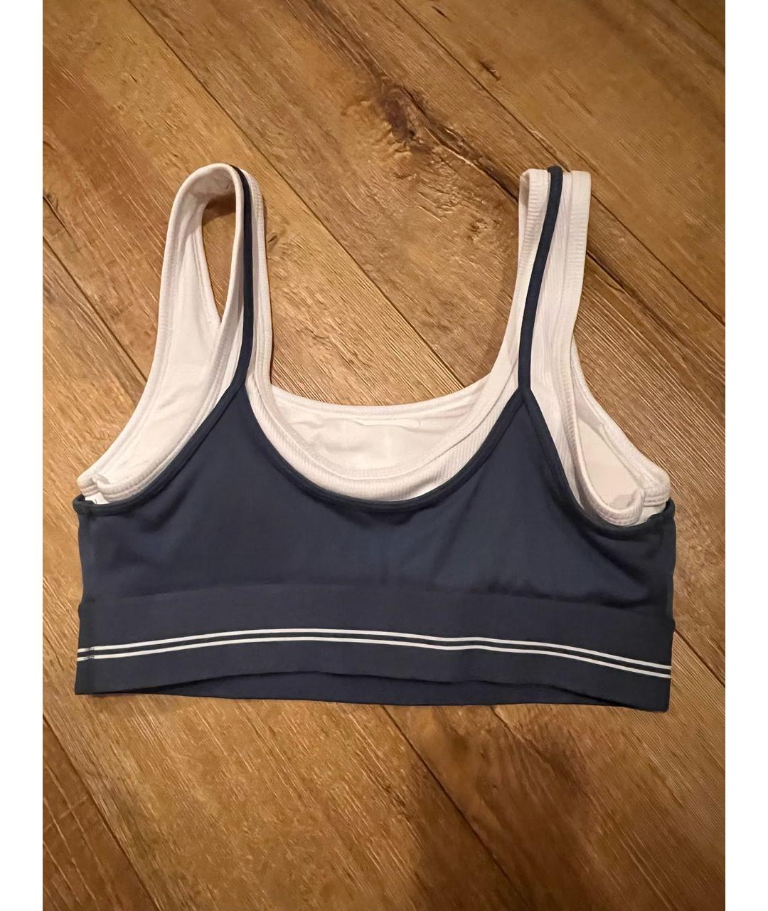 ALO YOGA Синий хлопко-эластановый спортивные костюмы, фото 3