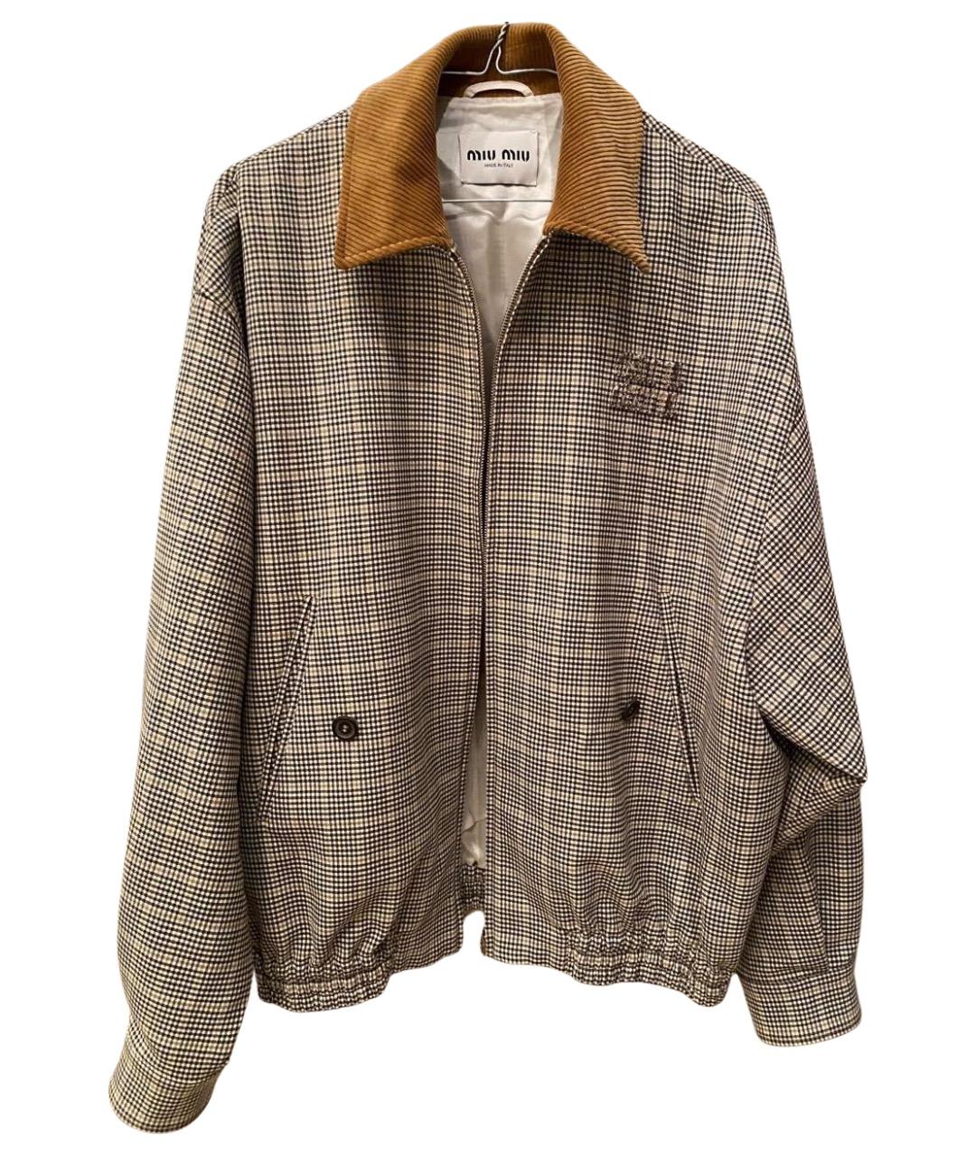 MIU MIU Коричневая куртка, фото 1