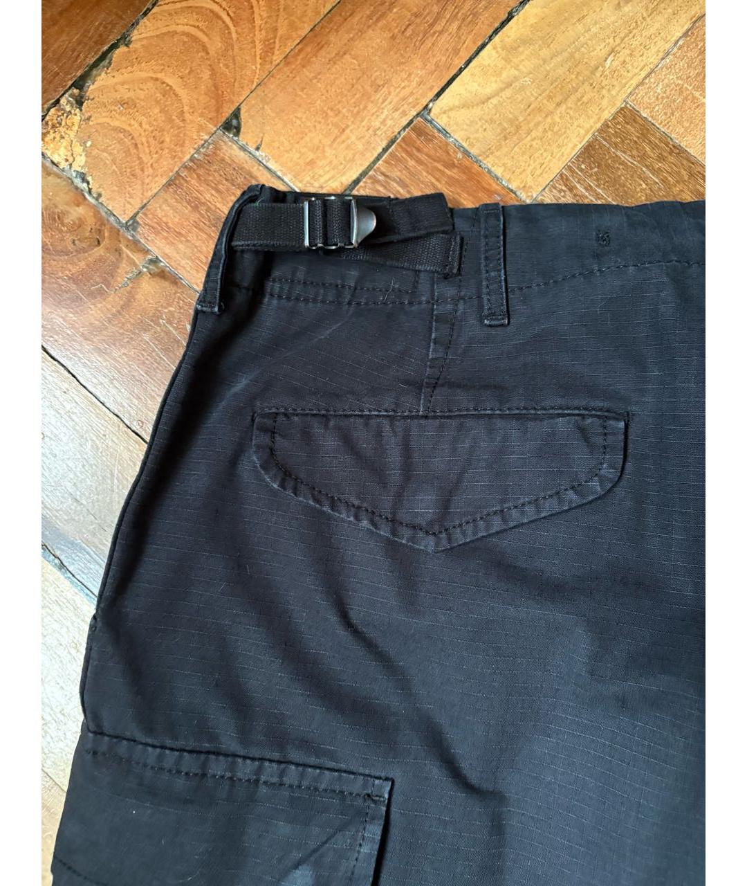 R13 Черные хлопковые повседневные брюки, фото 5