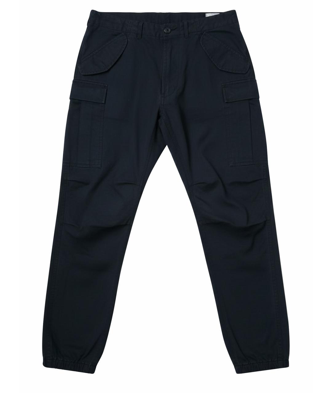 R13 Черные хлопковые повседневные брюки, фото 7