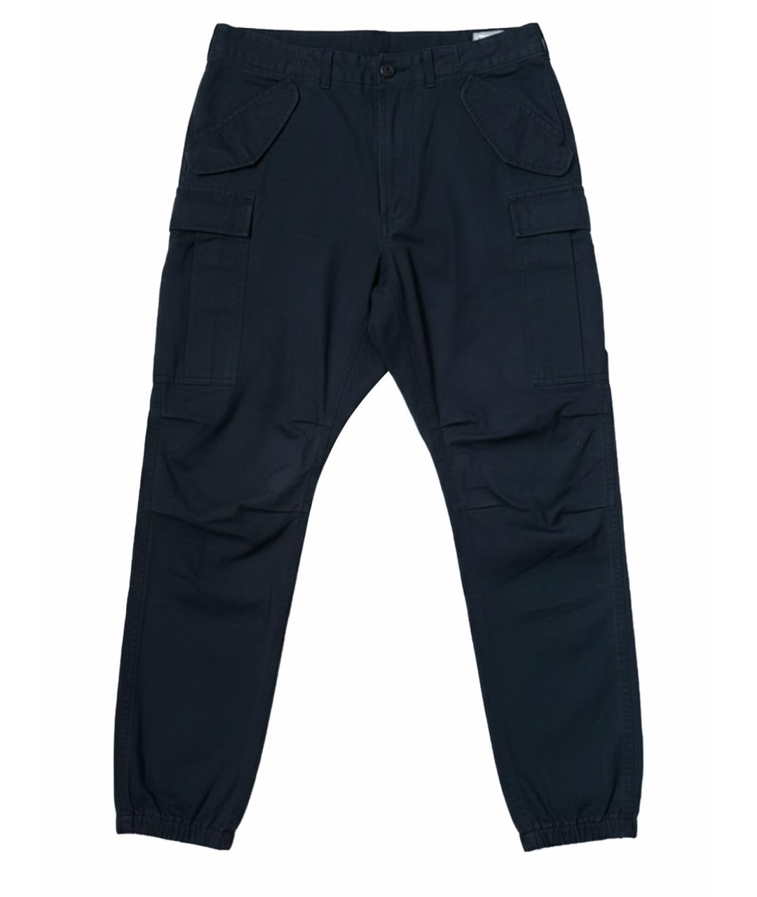 R13 Черные хлопковые повседневные брюки, фото 1